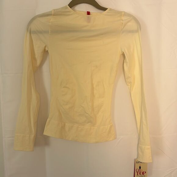 NWT Spanx On Top and in Control Sophisticated Long Sleeve Size L - Cream - Picture 2 of 7